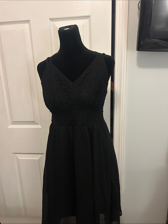 Maurices Dresses & Skirts - Maurices Black Lace Bodice V-Neck Mini Dress